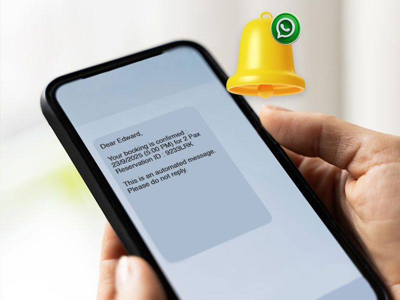 Notification Alert via WhatsApp